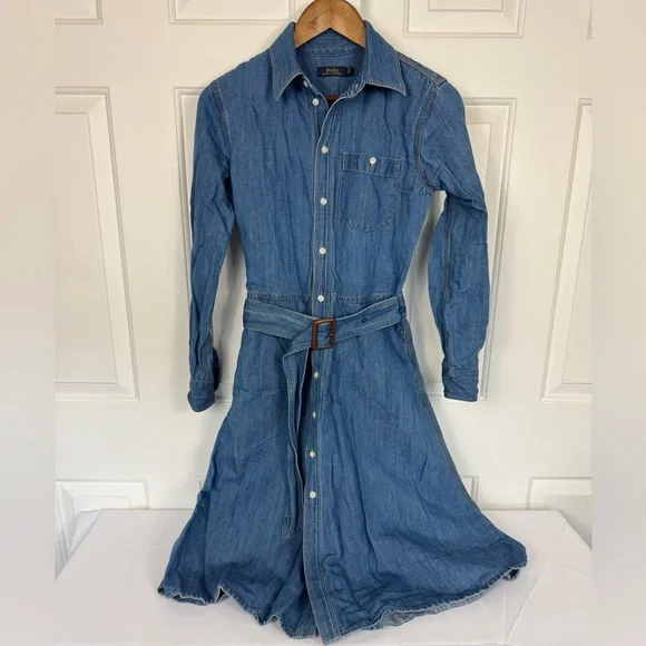green emerald velvet dress Womens Mint Velvet Blue Denim Midi Shirt Dress US 2 main image 1